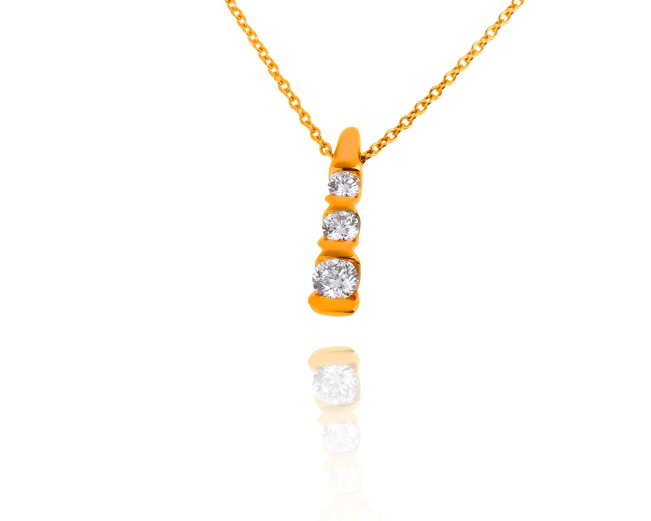 Оригинальный золотой кулон с бриллиантами 0.52ct Luca Carati 291019/9