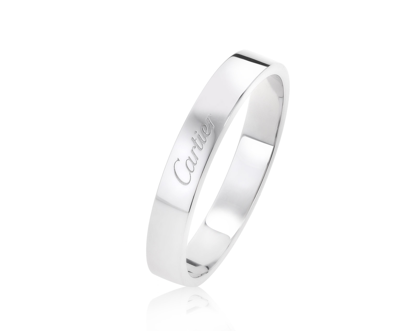 Оригинальное платиновое кольцо Cartier C De Cartier 010422/1