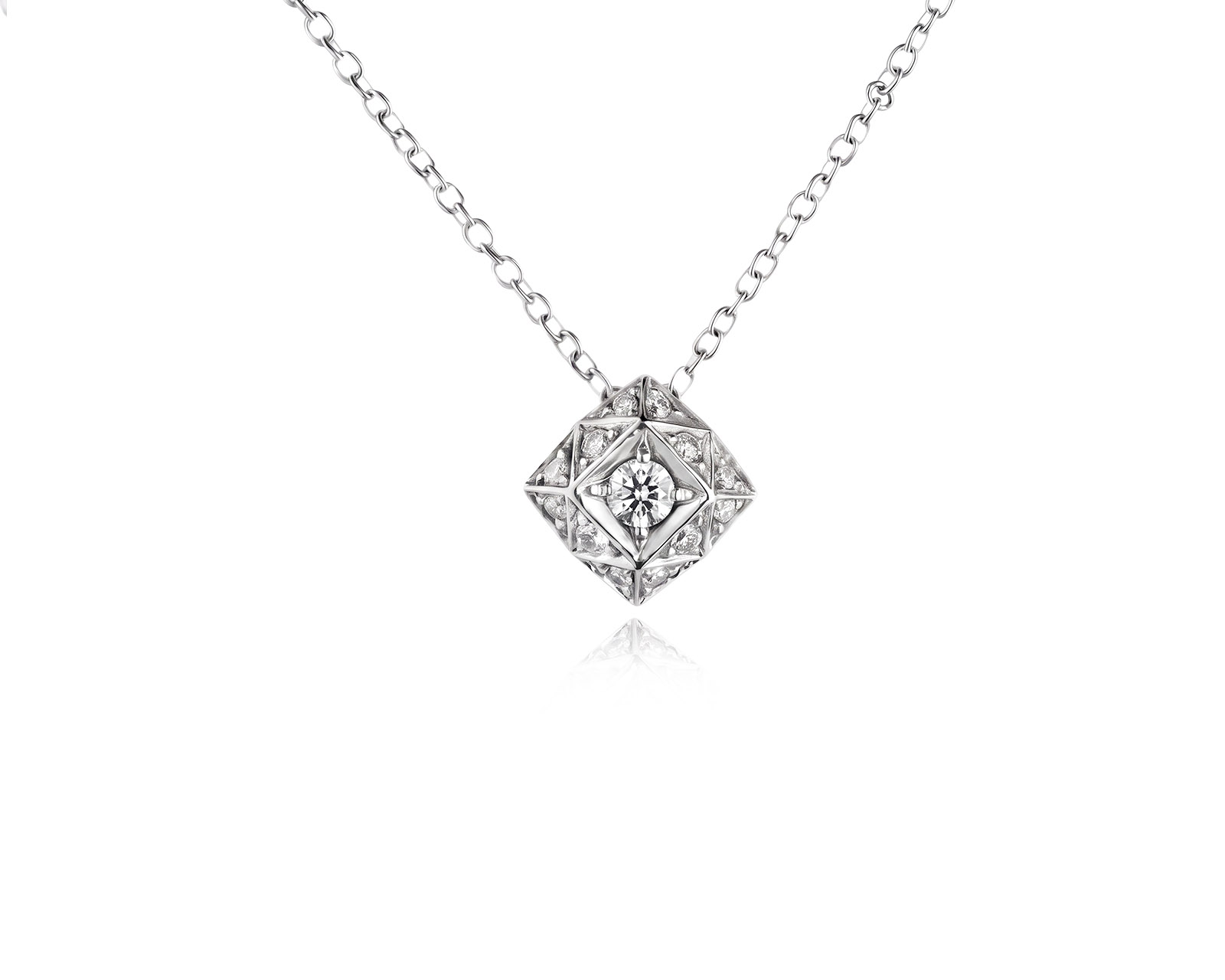 Оригинальное золотое колье с бриллиантами 0.22ct Asprey 190726/2