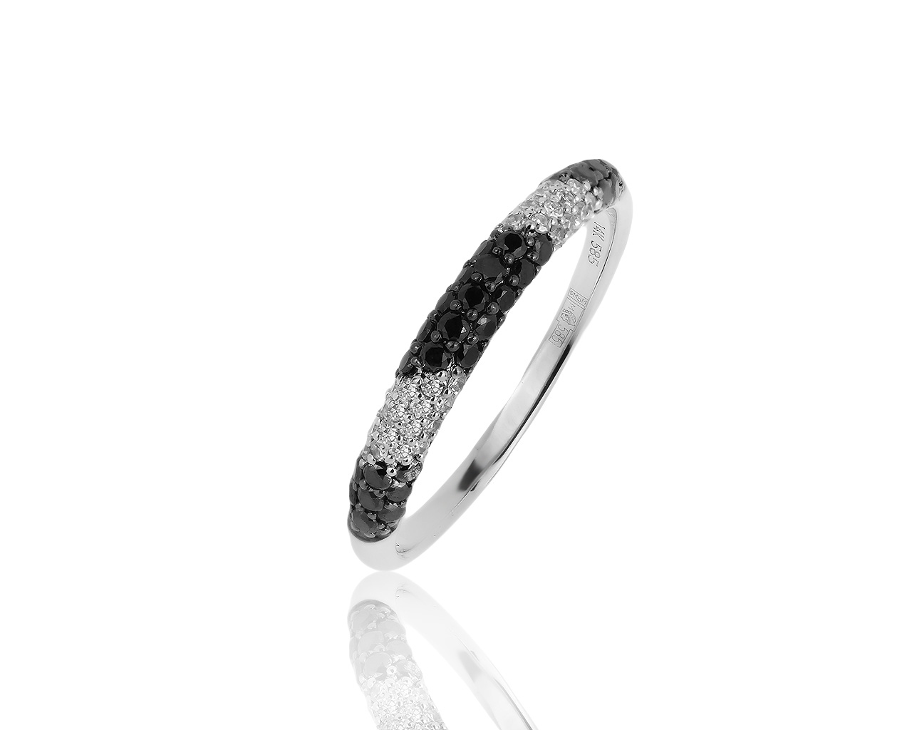 Престижное золотое кольцо с бриллиантами 0.45ct