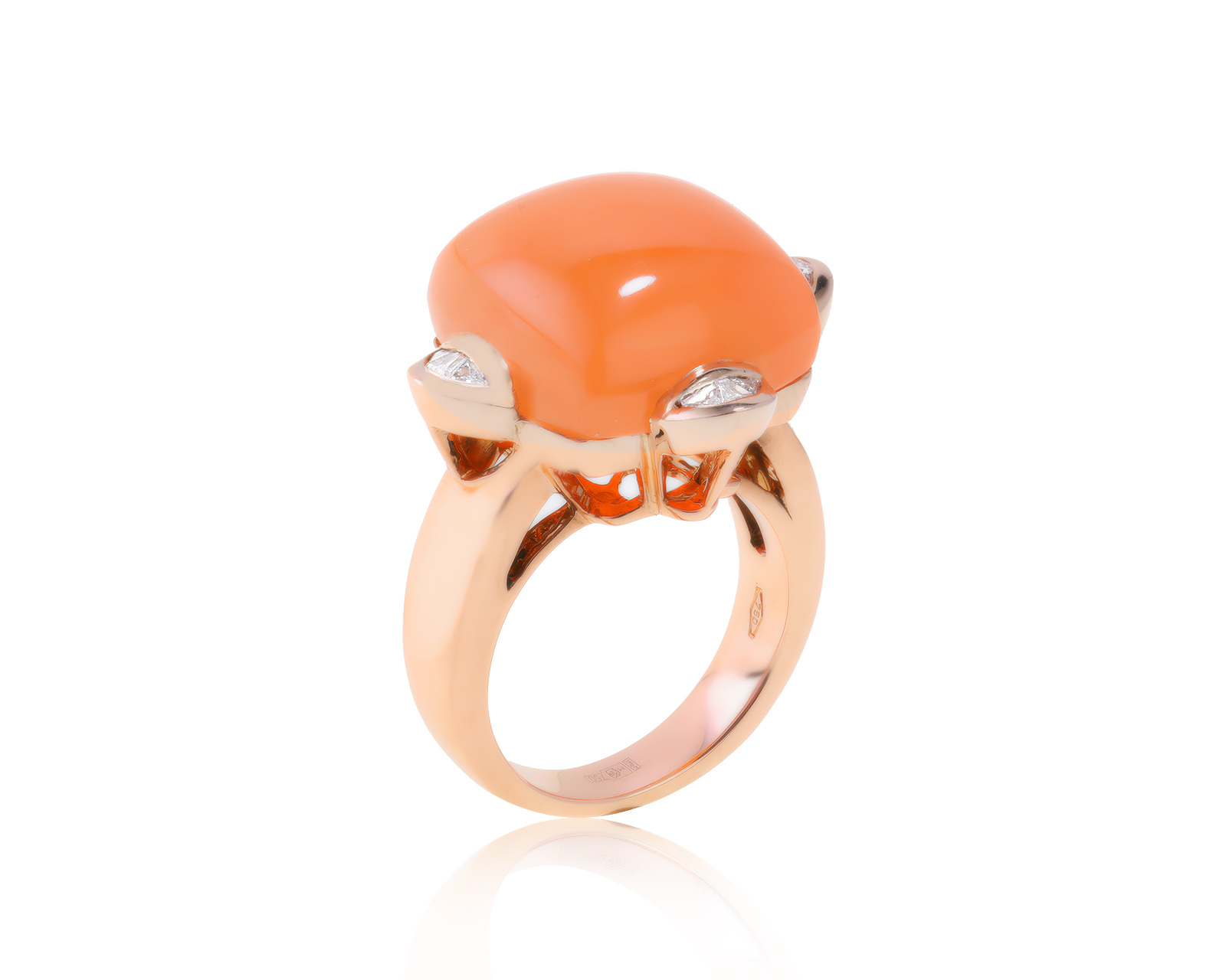 Оригинальное золотое кольцо с халцедоном 14.00ct Gianni Lazzaro 150223/4 Оригинальное золотое кольцо с халцедоном 14.00ct Gianni Lazzaro 150223/4