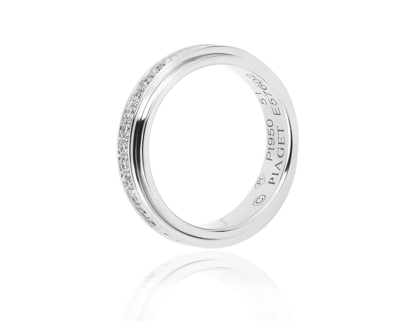 Платиновое кольцо с бриллиантами 0.56ct Piaget Possession