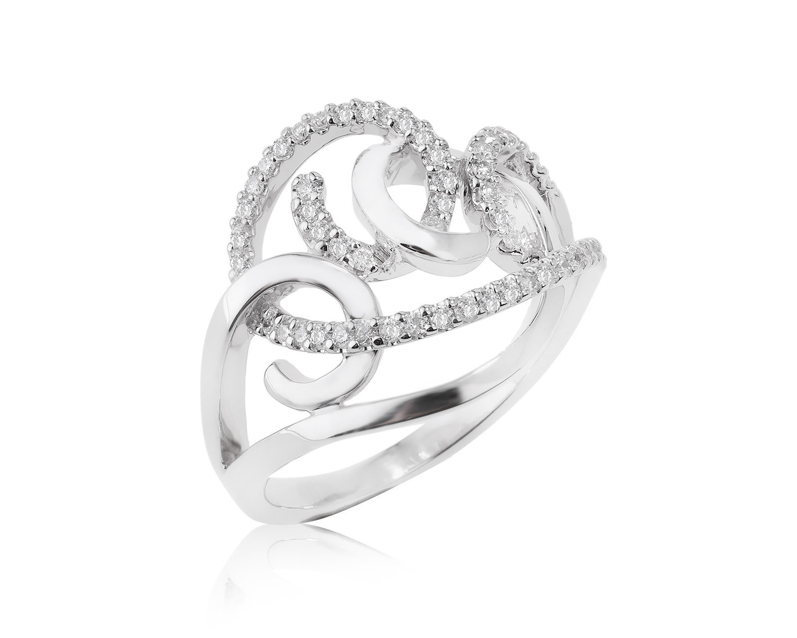 Золотое кольцо с бриллиантами 0.28ct 010823/6