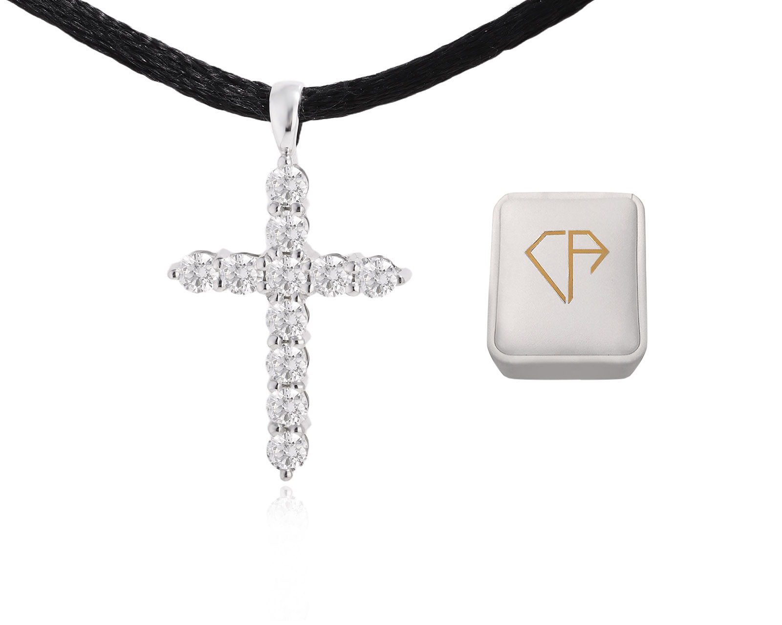 Оригинальный золотой кулон с бриллиантами 1.06ct Constantin Artmayer