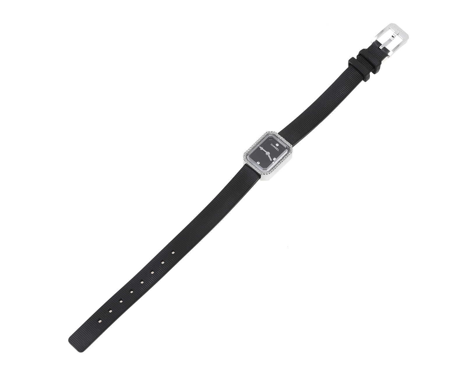 Оригинальные стальные часы с бриллиантами 0.28ct Chanel Premiere Mini 290621/10