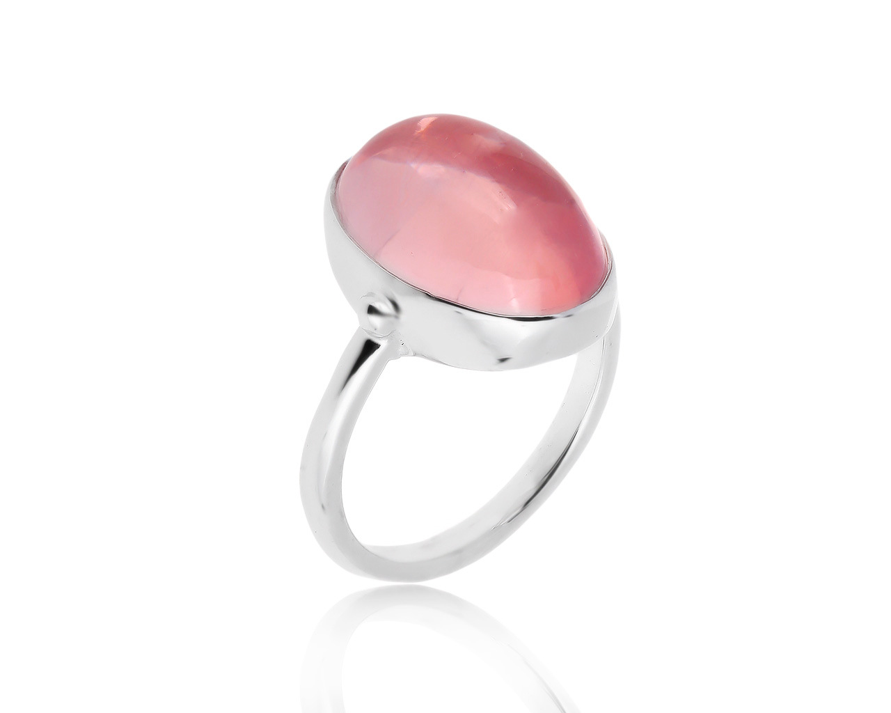 Богатое золотое кольцо с розовым кварцем 11.94ct 210819/13