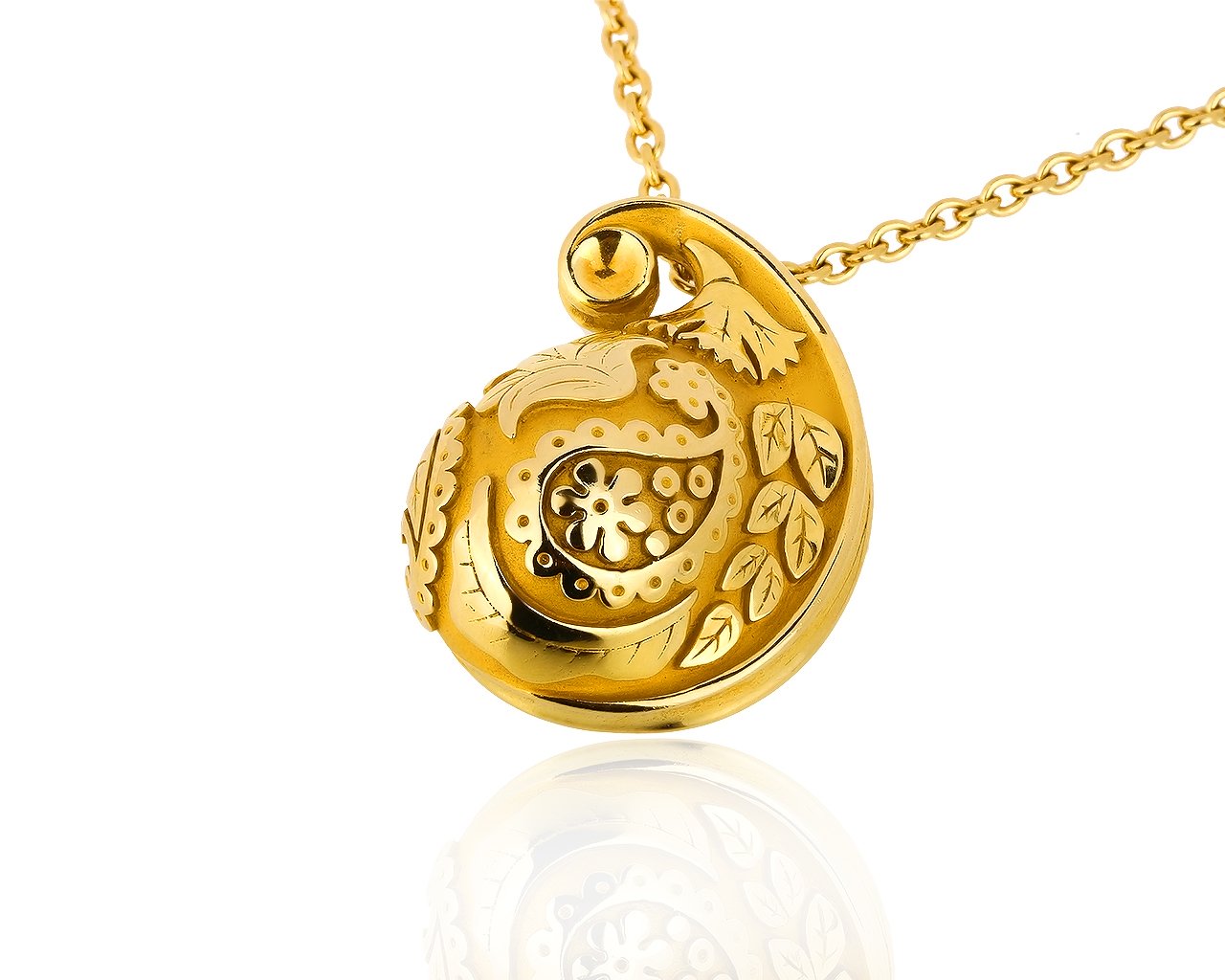 Изысканный золотой кулон Carrera y Carrera Aqua