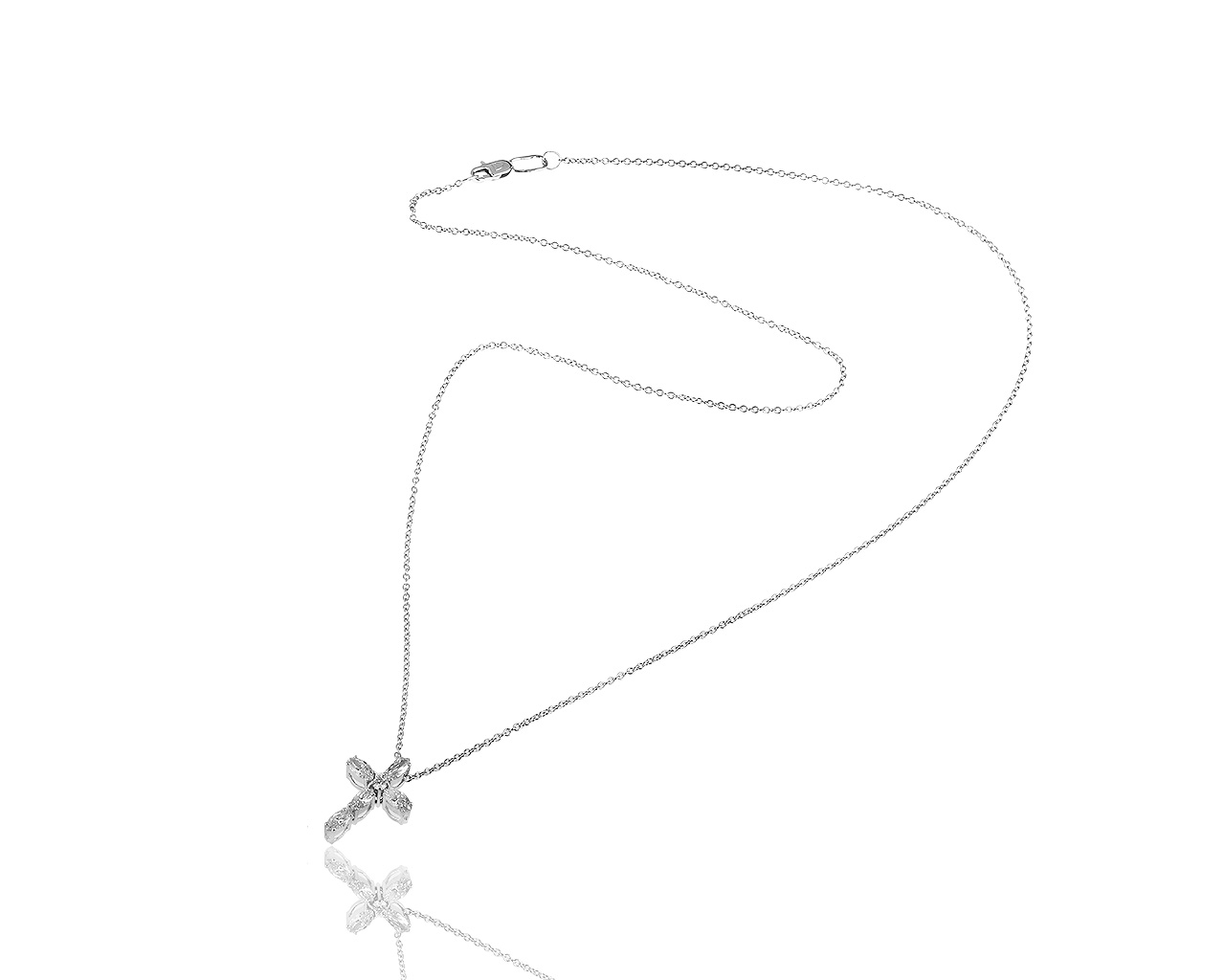 Прекрасный золотой кулон с бриллиантами 1.11ct