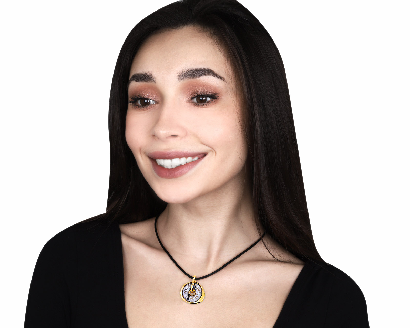 Оригинальный золотой кулон с эмалями Frey Wille