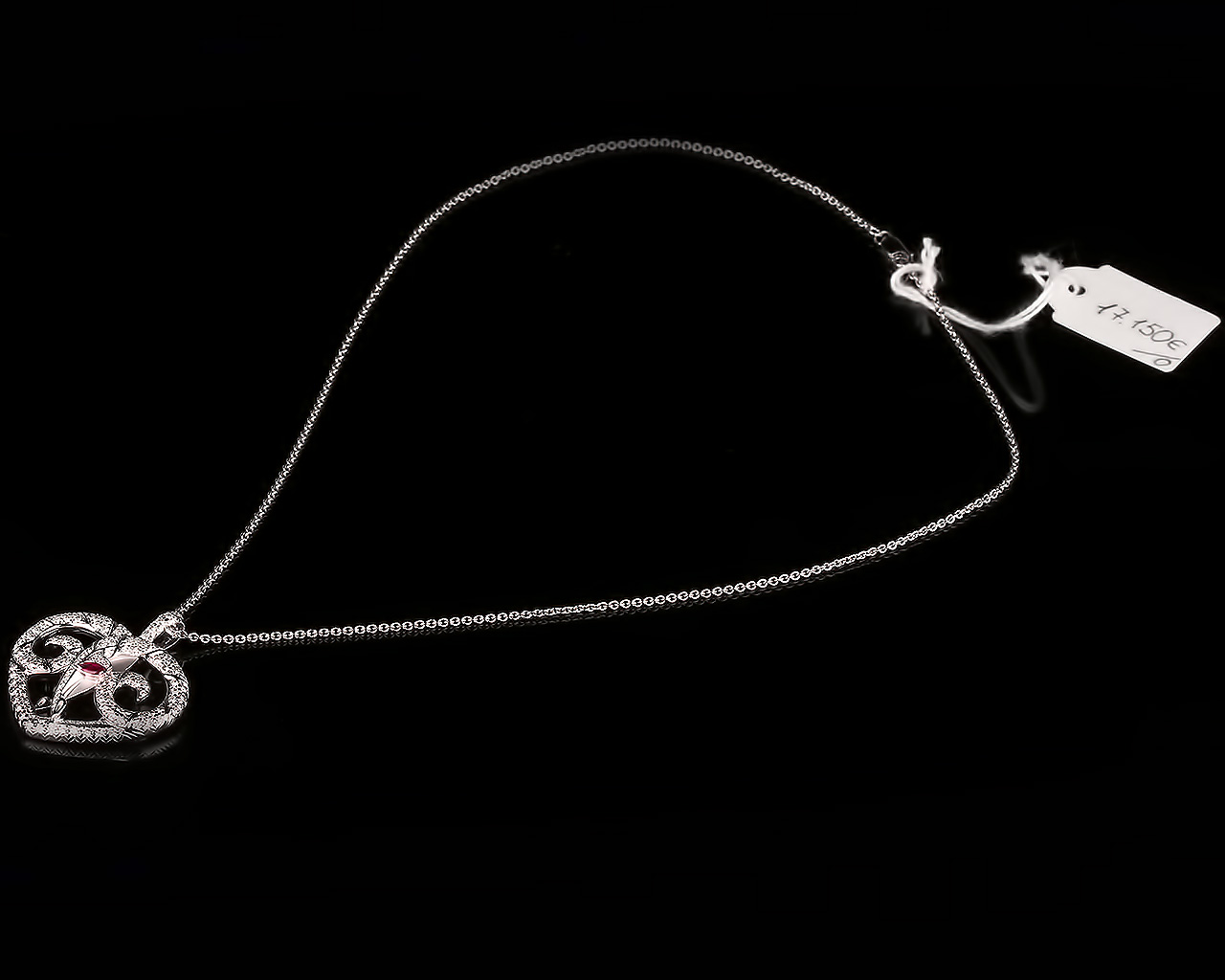Золотой кулон с бриллиантами 1.19ct Vendome