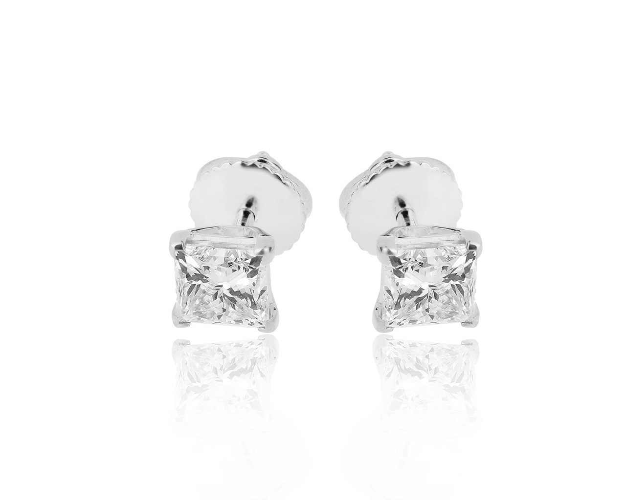 Стильные золотые серьги с бриллиантами 2.27ct 190518/1