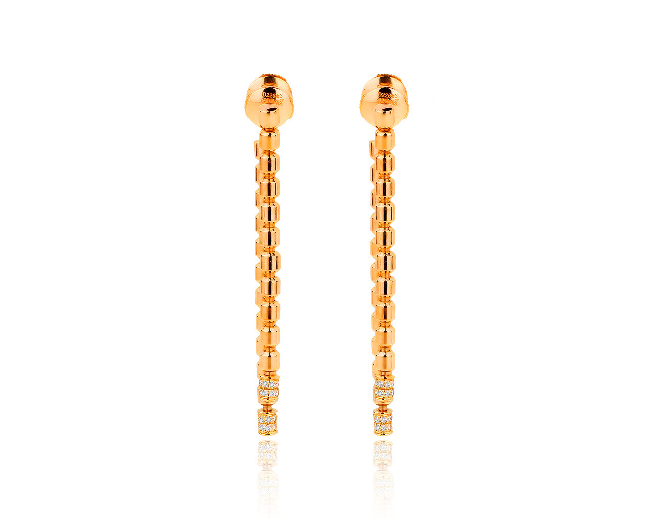 Оригинальные золотые серьги с бриллиантами 0.30ct Piaget 191219/14