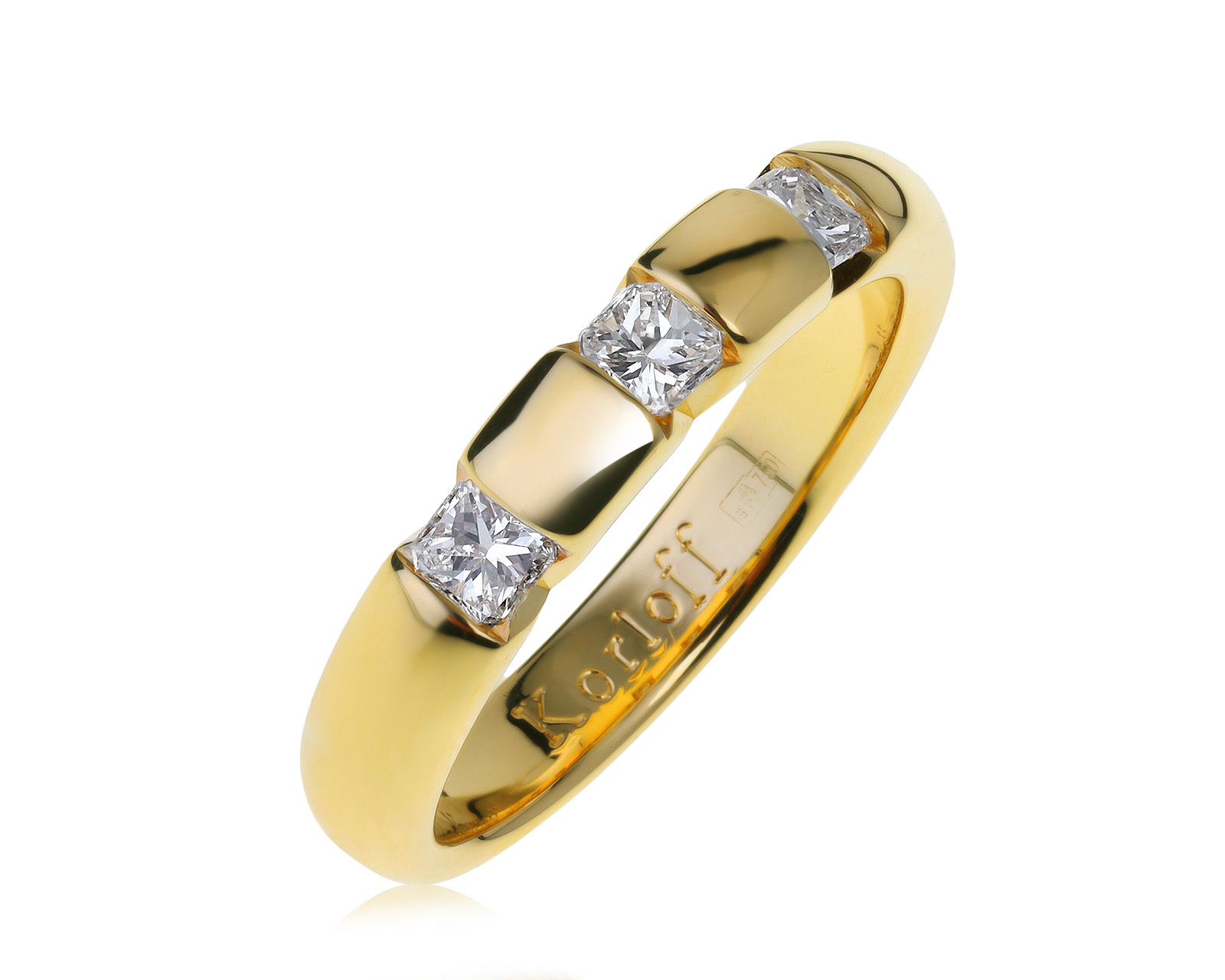 Оригинальное золотое кольцо с бриллиантами 0.60ct Korloff