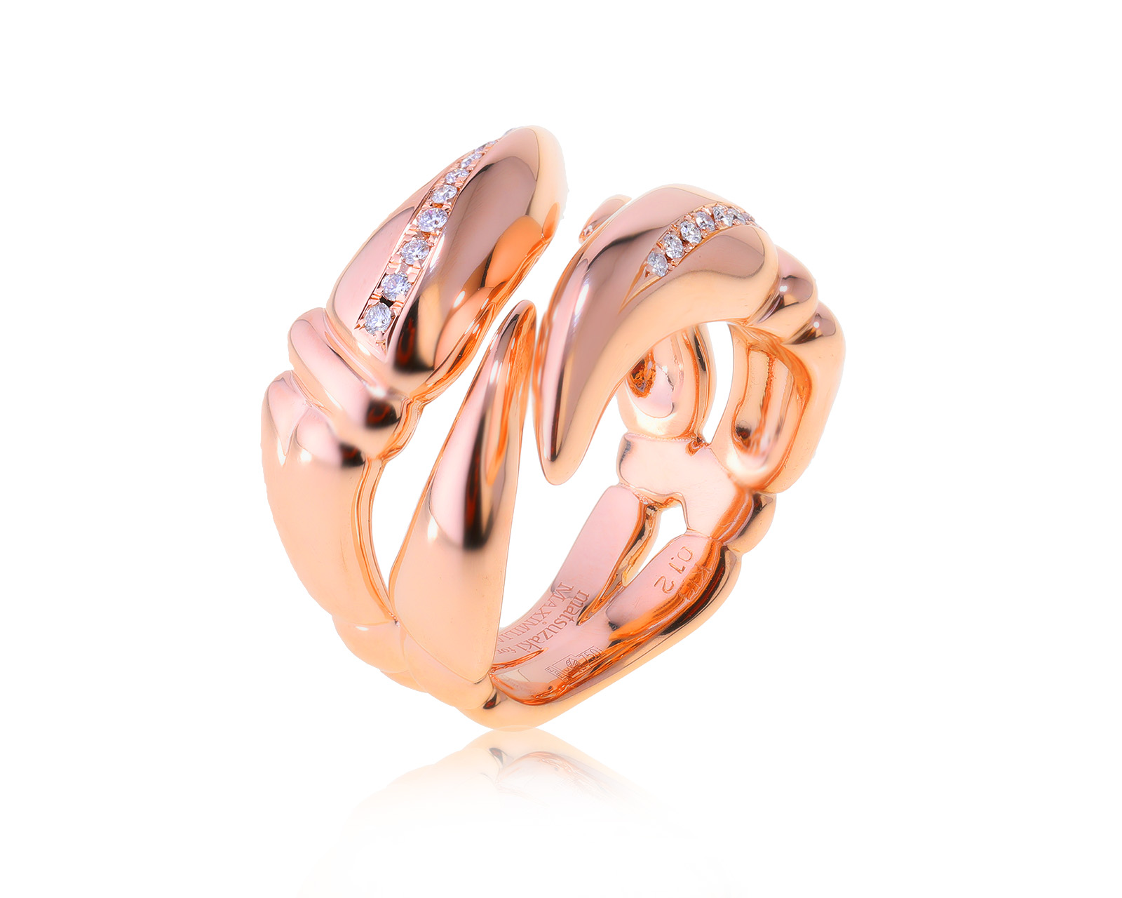 Оригинальное золотое кольцо Matsuzaki for Maximilian 160723/1