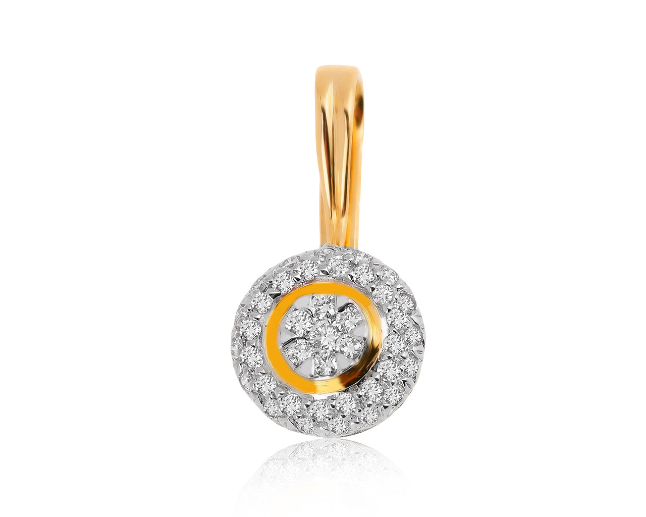 Роскошный золотой кулон с бриллиантами 0.26ct 170920/2