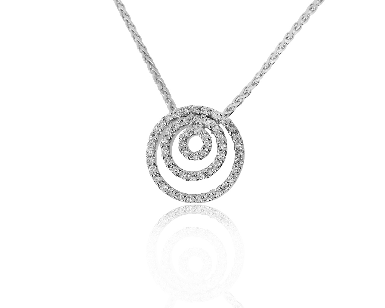 Притягательный золотой кулон с бриллиантами 0.27ct 110919/3