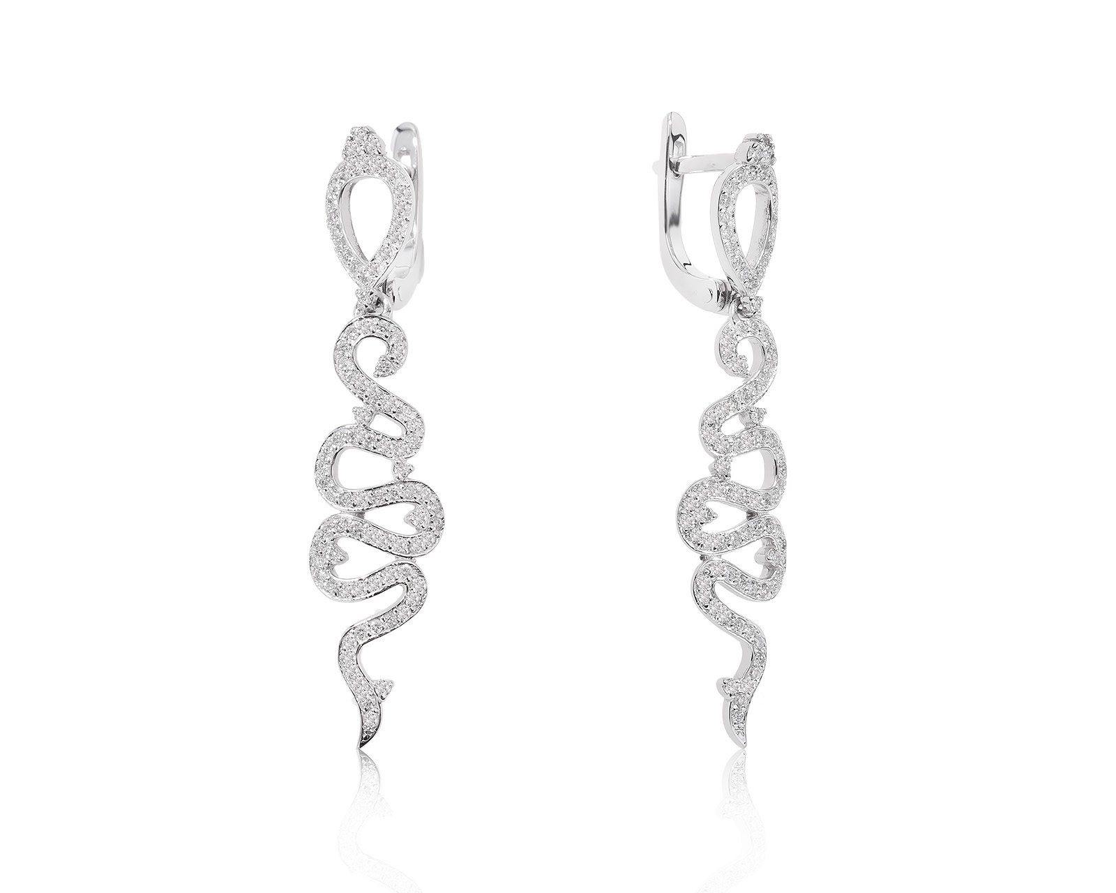 Оригинальные золотые серьги ЭПЛ Якутские бриллианты 191023/2