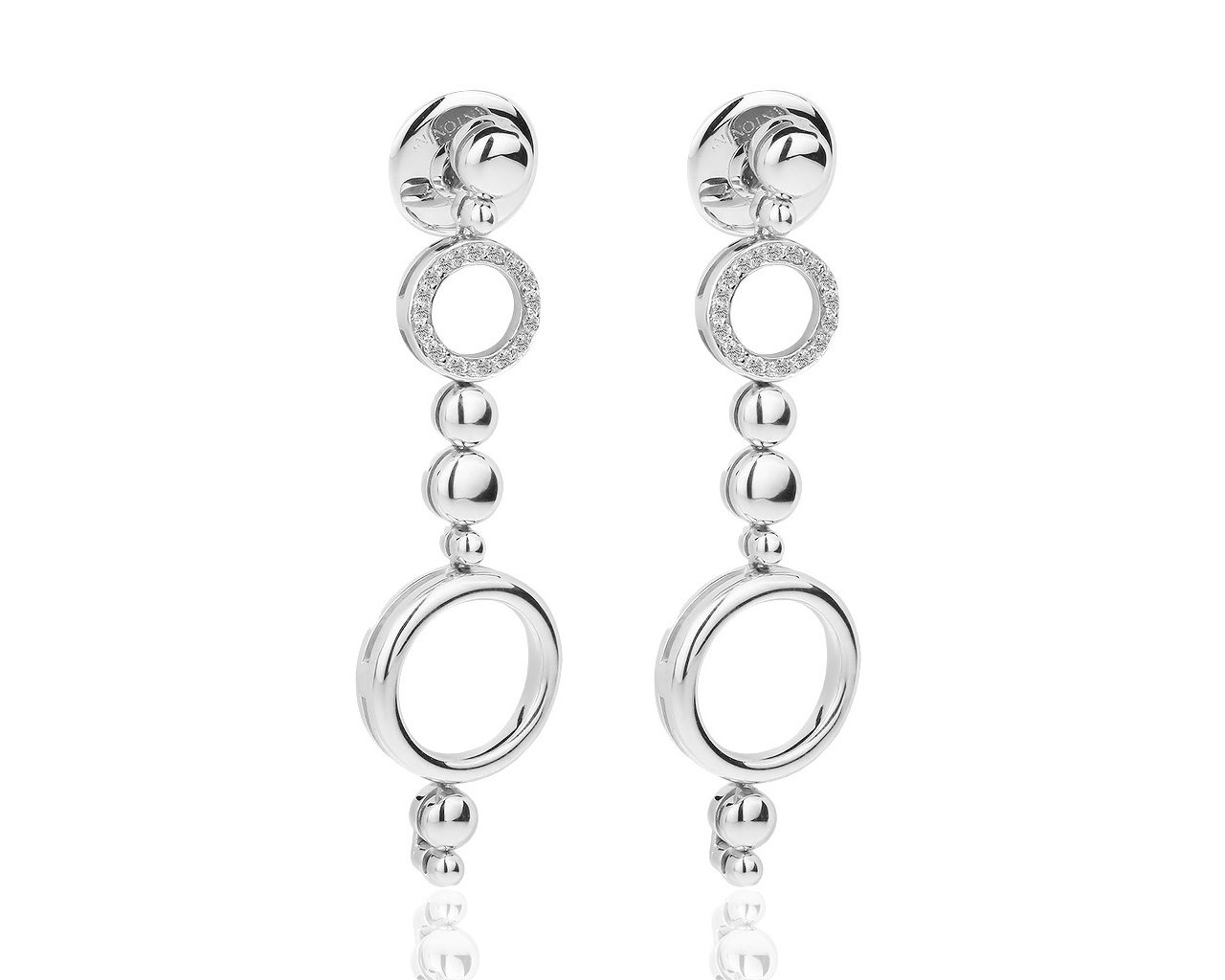 Оригинальные золотые серьги с бриллиантами 0.22ct Antonini Alaskan 311018/3