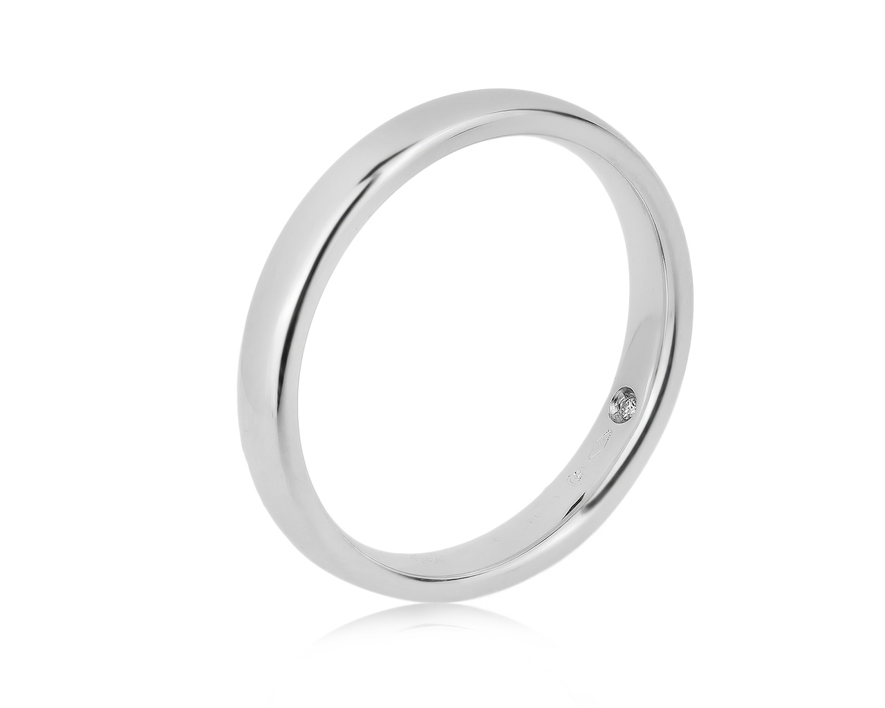 Оригинальное золотое кольцо с бриллиантом 0.05ct Damiani 070420/4