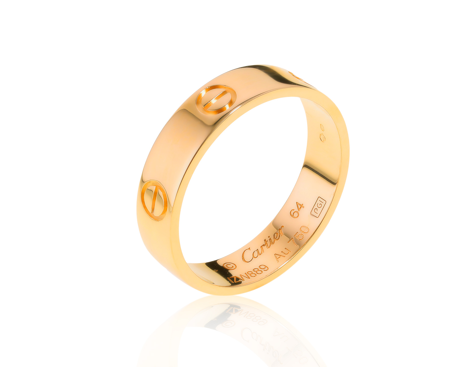 Оригинальное золотое кольцо Cartier Love 270422/13