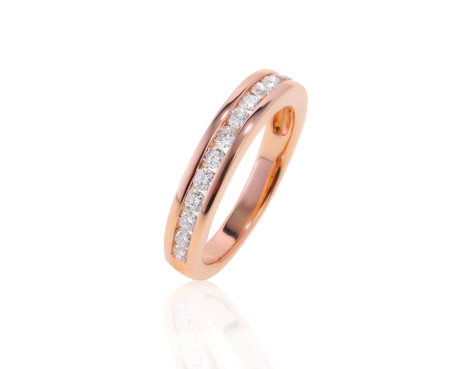 Нарядное золотое кольцо с бриллиантами 0.47ct