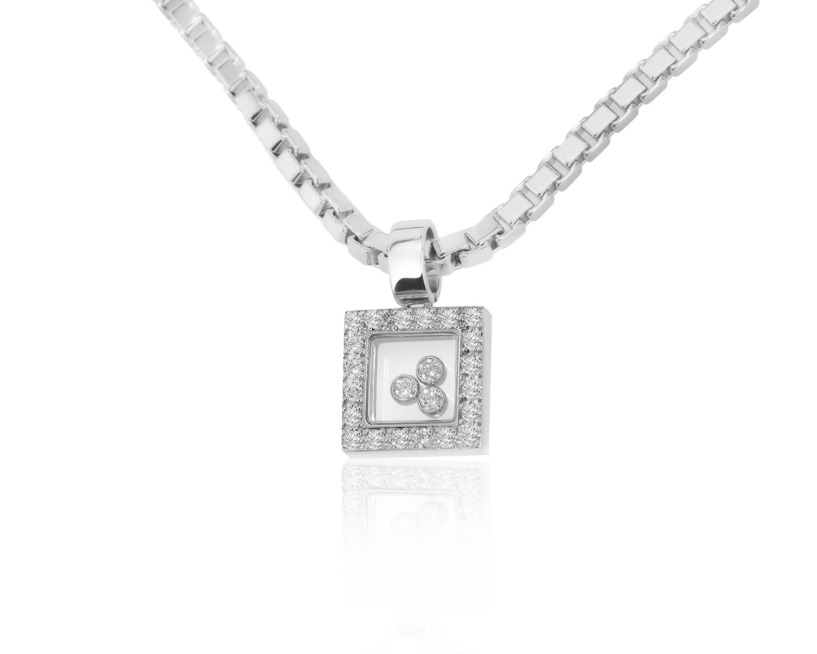 Оригинальный золотой кулон Chopard Happy Diamonds 111221/7 Оригинальный золотой кулон Chopard Happy Diamonds 111221/7
