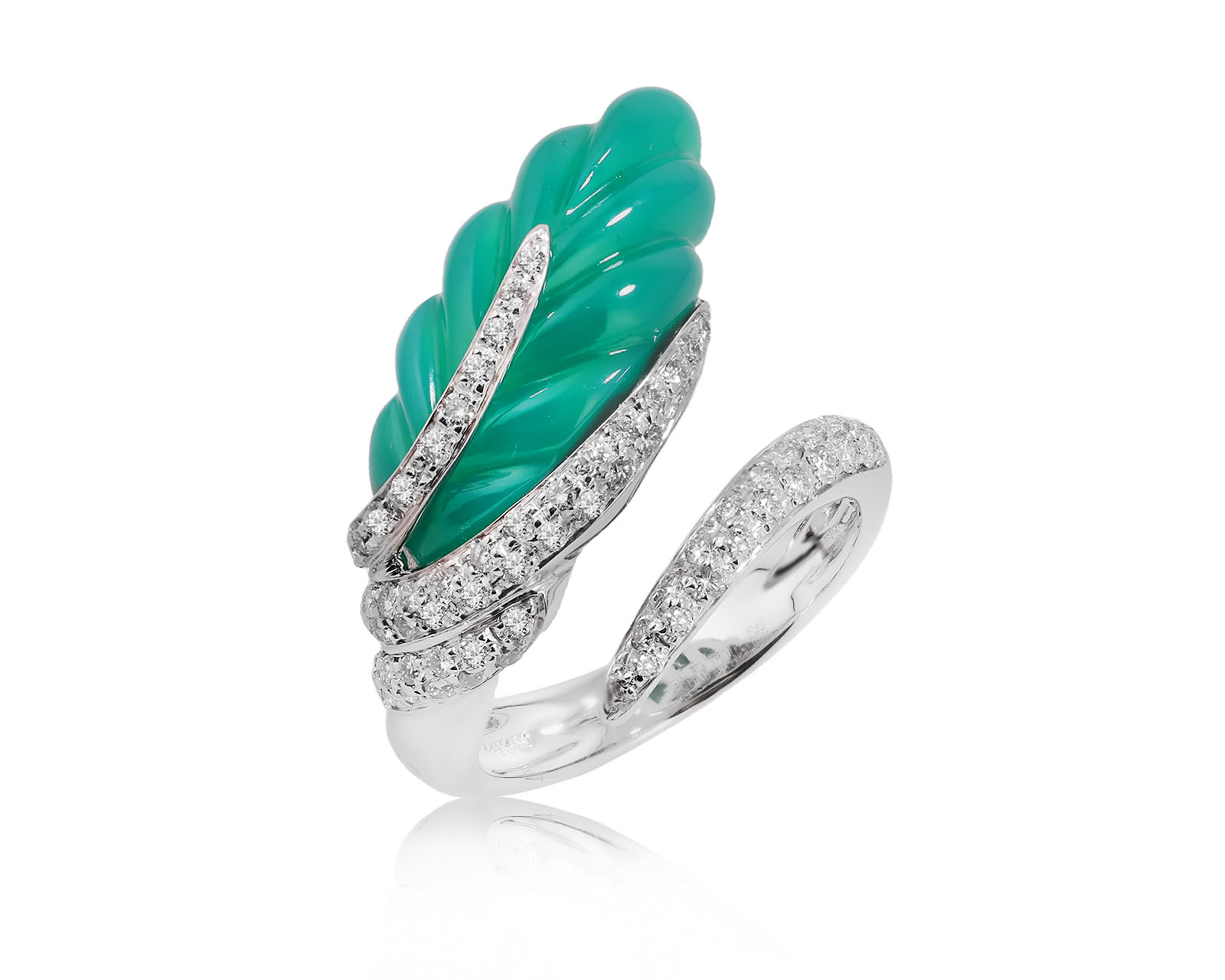 Оригинальное золотое кольцо с халцедоном 7.65ct Raima 160126/7