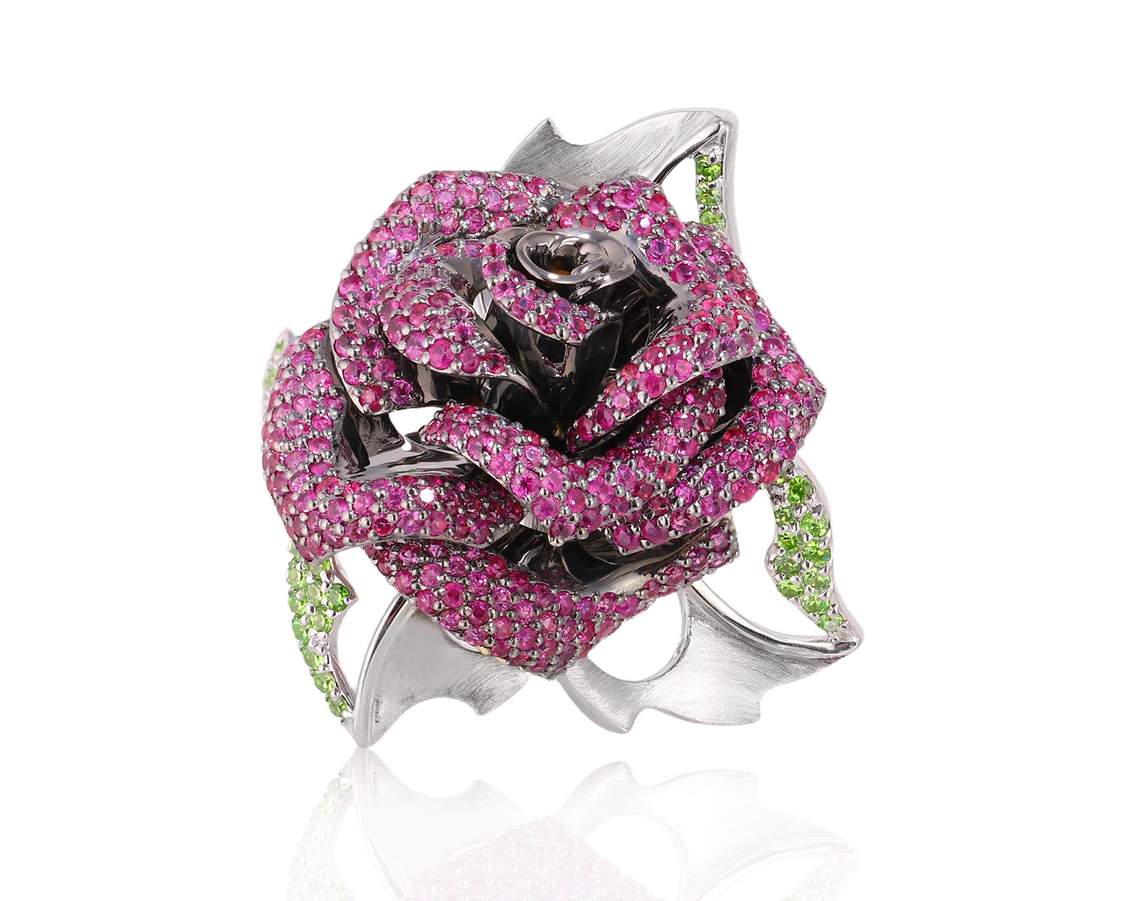 Оригинальное золотое кольцо с рубинами 2.12ct Master Exclusive 271025/8