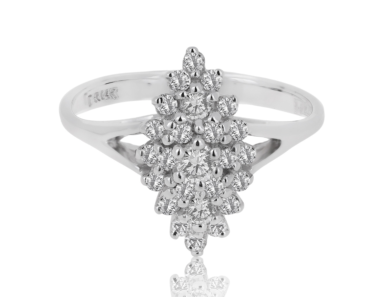 Шикарное золотое кольцо с бриллиантами 0.50ct 090620/4