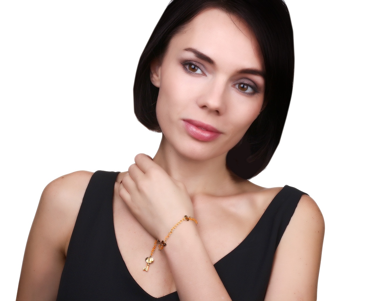 Оригинальный золотой браслет с рубином 0.03ct Pasquale Bruni