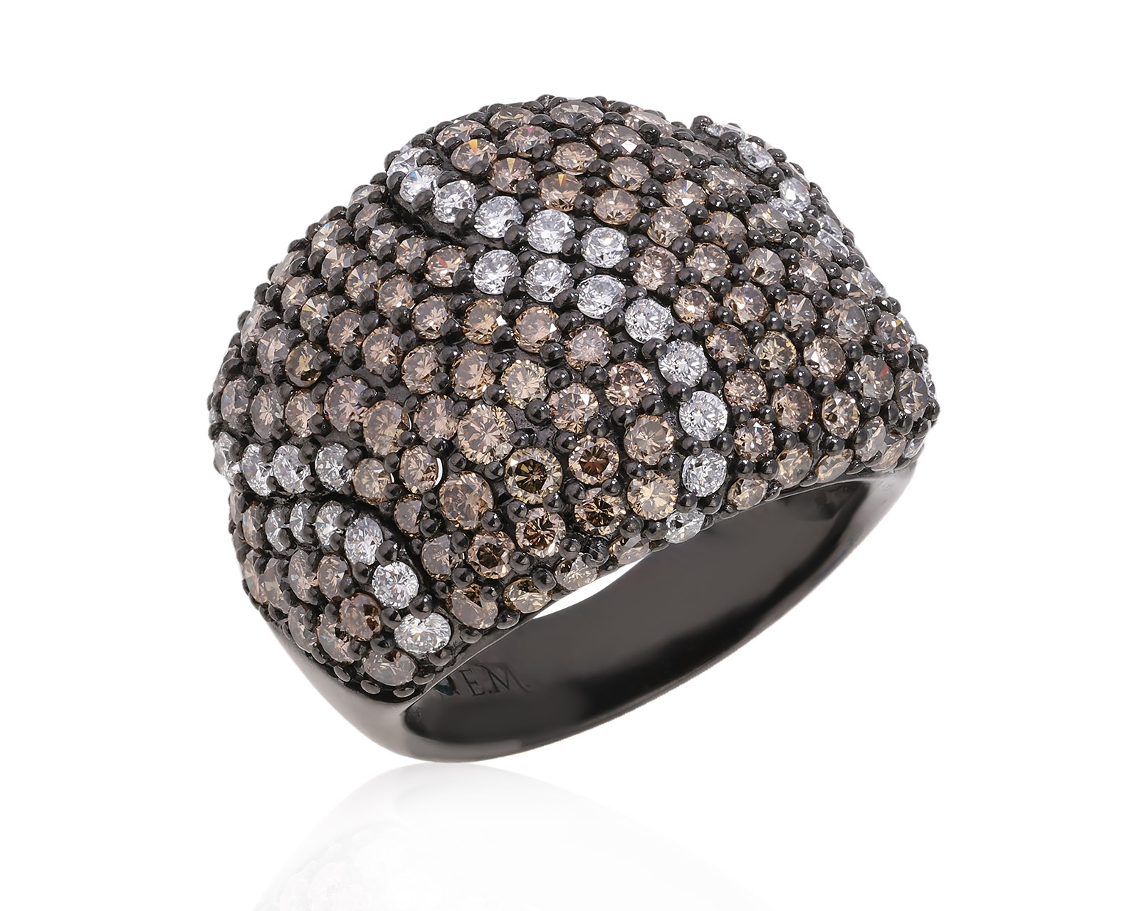 Золотое кольцо с бриллиантами 3.78ct Evgeny Matveev