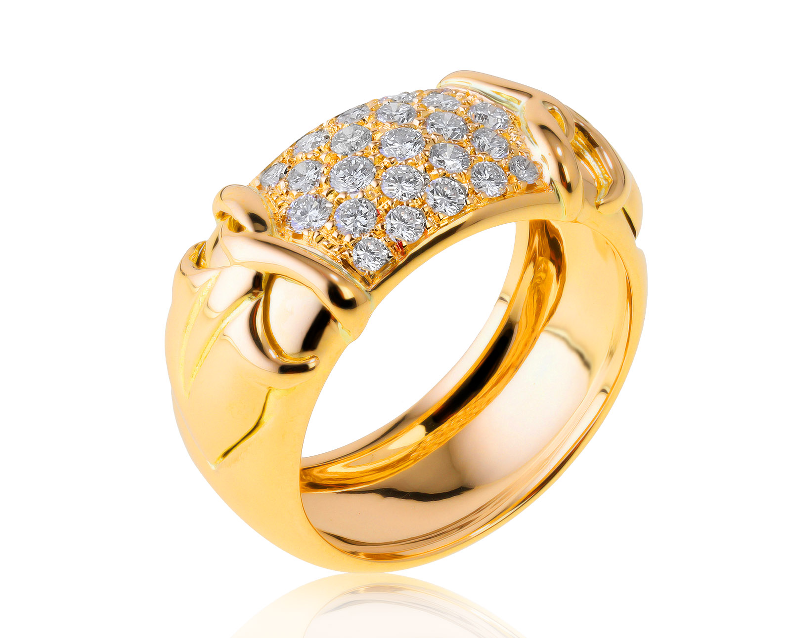 Превосходное золотое кольцо с бриллиантами 0.50ct 270821/8