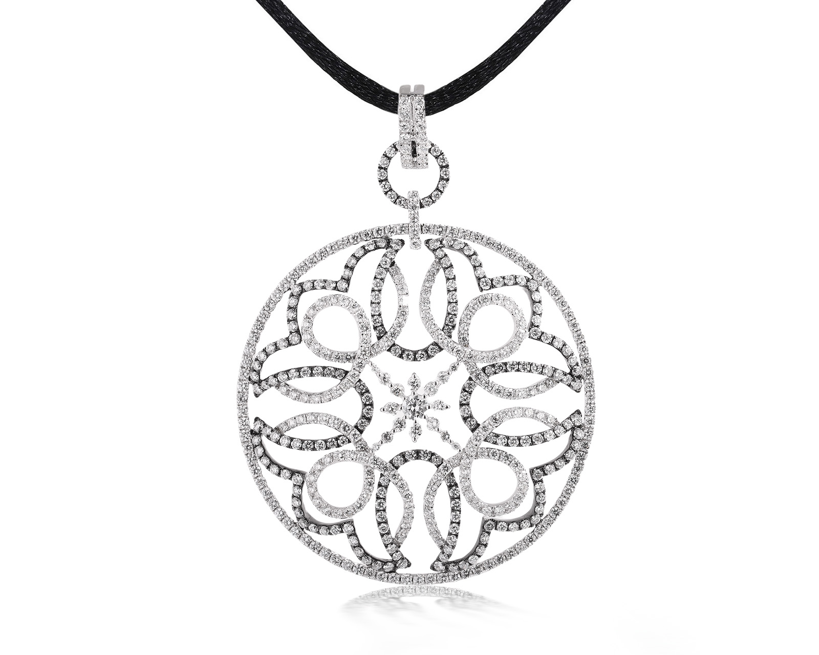 Золотой кулон с бриллиантами 6.14ct 101225/12