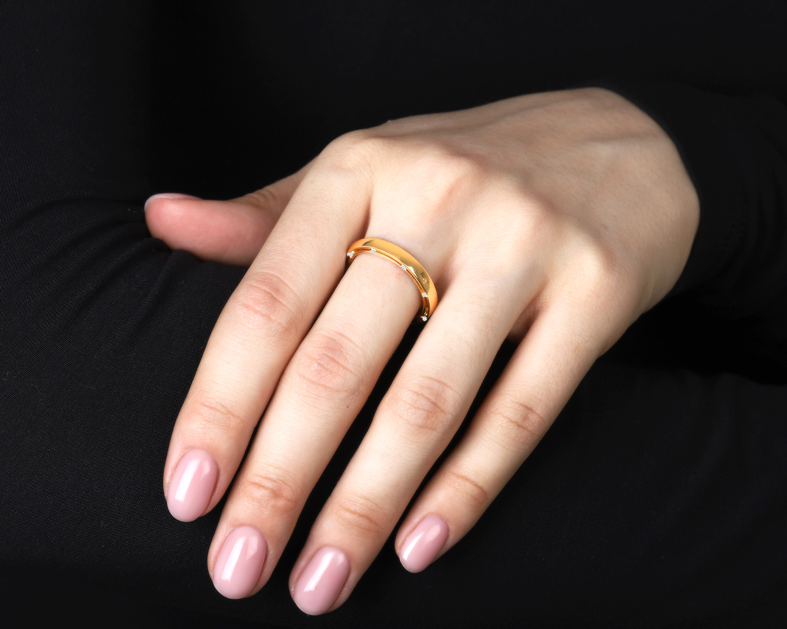 Оригинальное золотое кольцо Damiani D.Side