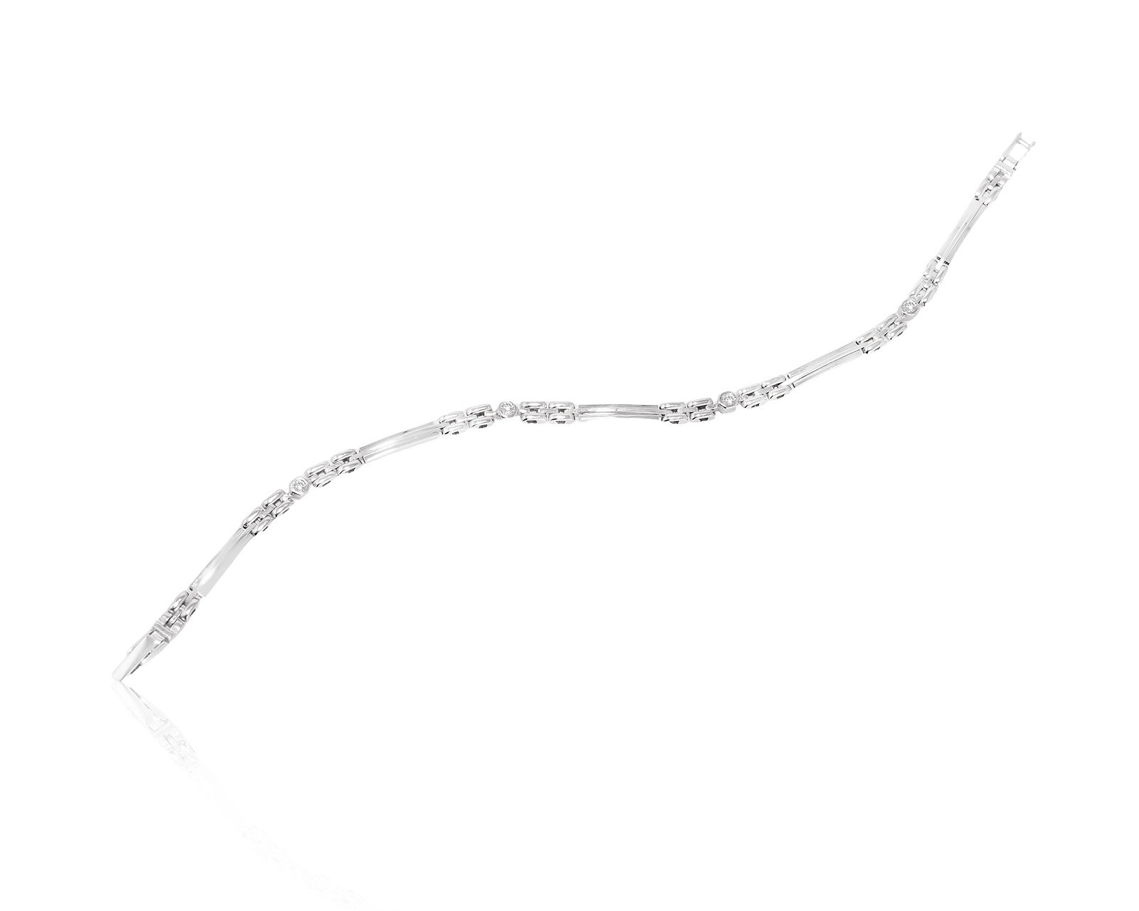 Оригинальный золотой браслет с бриллиантами 0.12ct F.I.B.O. 021225/4