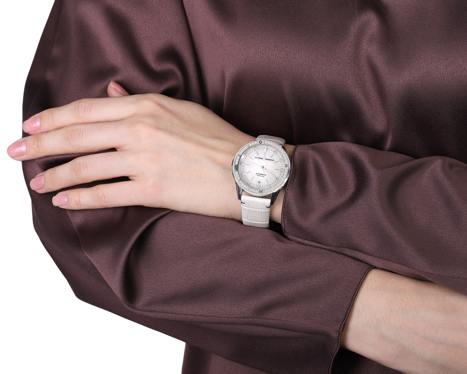Оригинальные стальные часы Ulysse Nardin Lady Diver 8163
