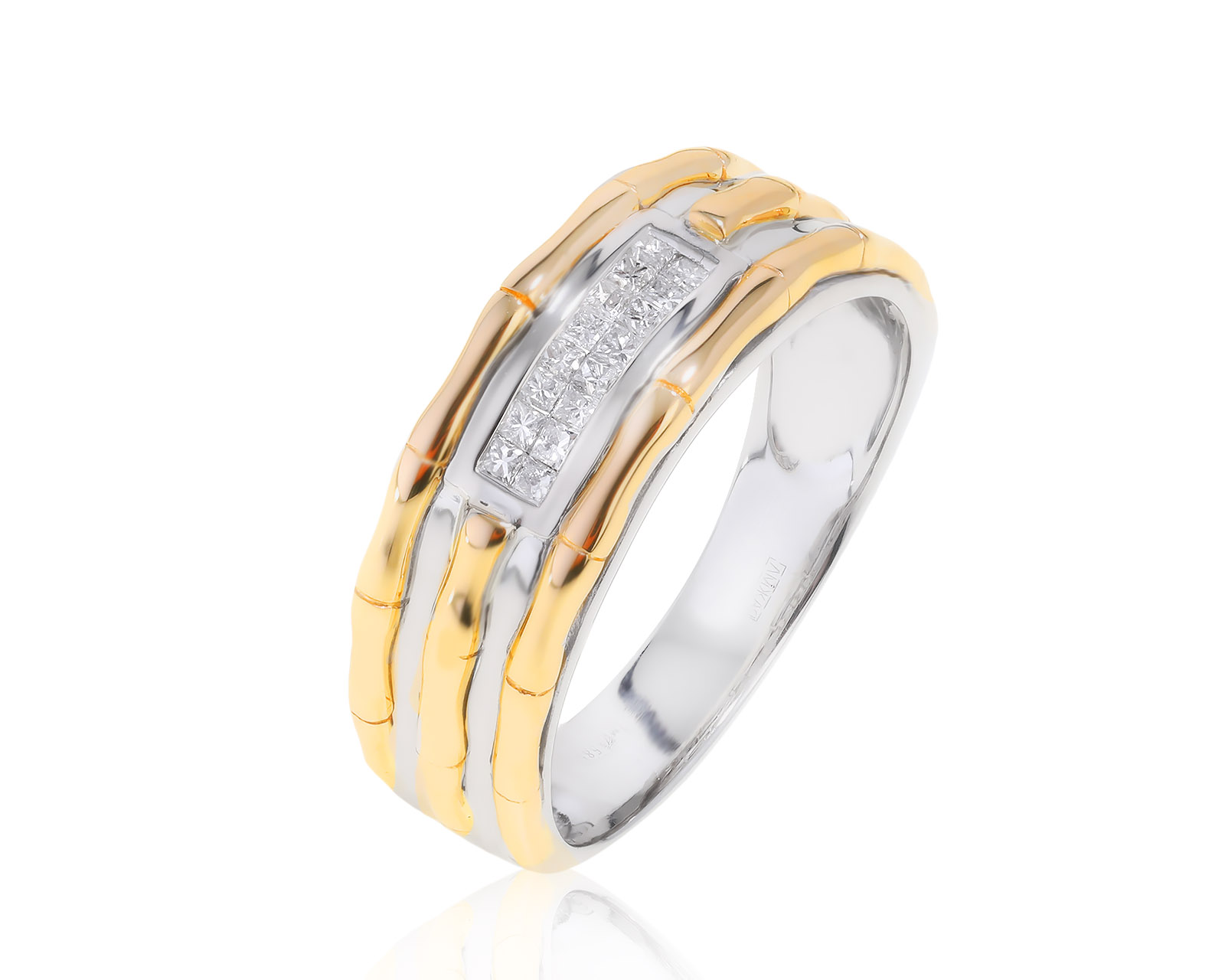 Достойное золотое кольцо с бриллиантом 0.40ct 190322/1