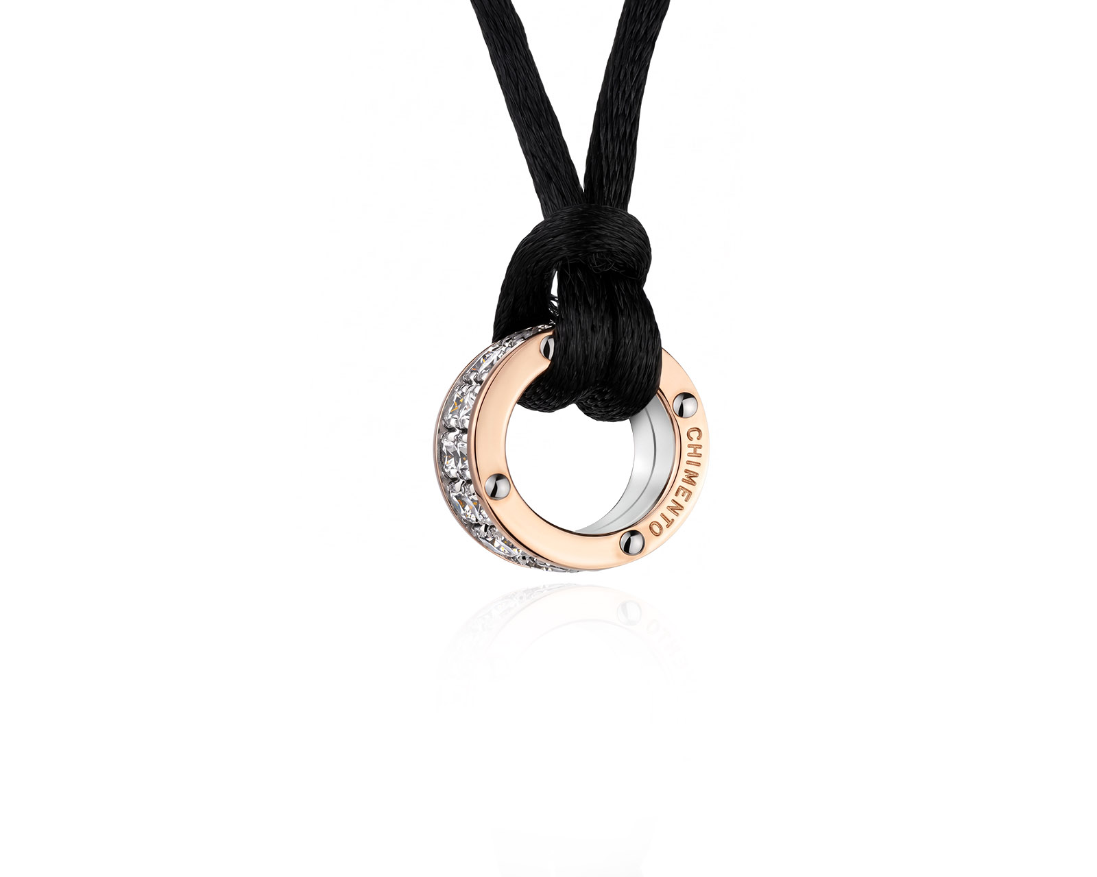Оригинальный золотой кулон с бриллиантами 1.53ct Chimento