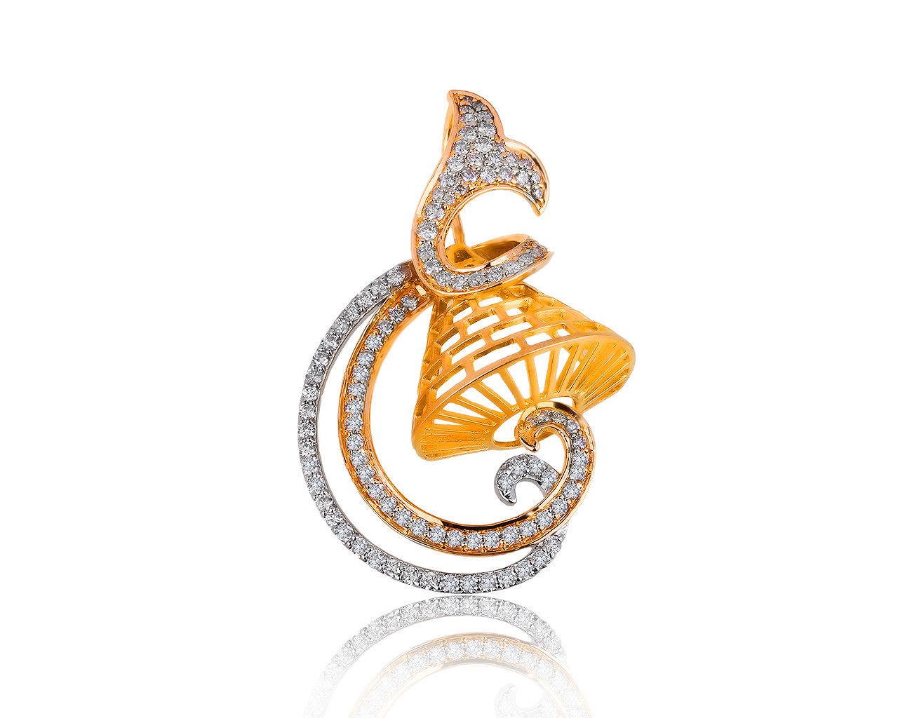 Роскошный золотой кулон с бриллиантами 1.35ct 020719/12 Роскошный золотой кулон с бриллиантами 1.35ct 020719/12
