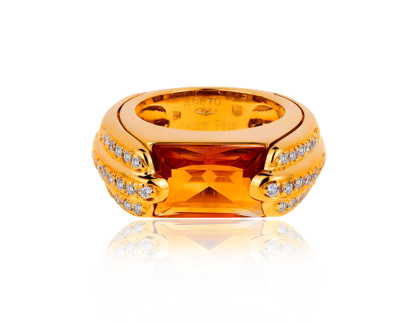 Оригинальное золотое кольцо с бриллиантами 0.51ct Audemars Piguet