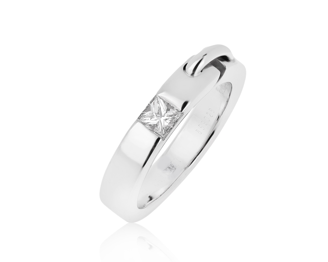 Оригинальное золотое кольцо с бриллиантом 0.25ct Chaumet Liens 270820/3