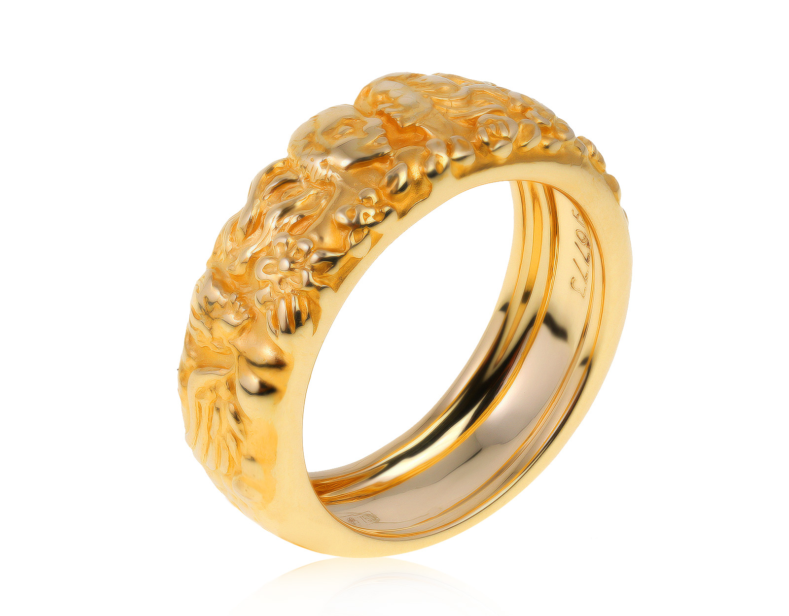 Оригинальное золотое кольцо Carrera y Carrera Promesa 070721/4