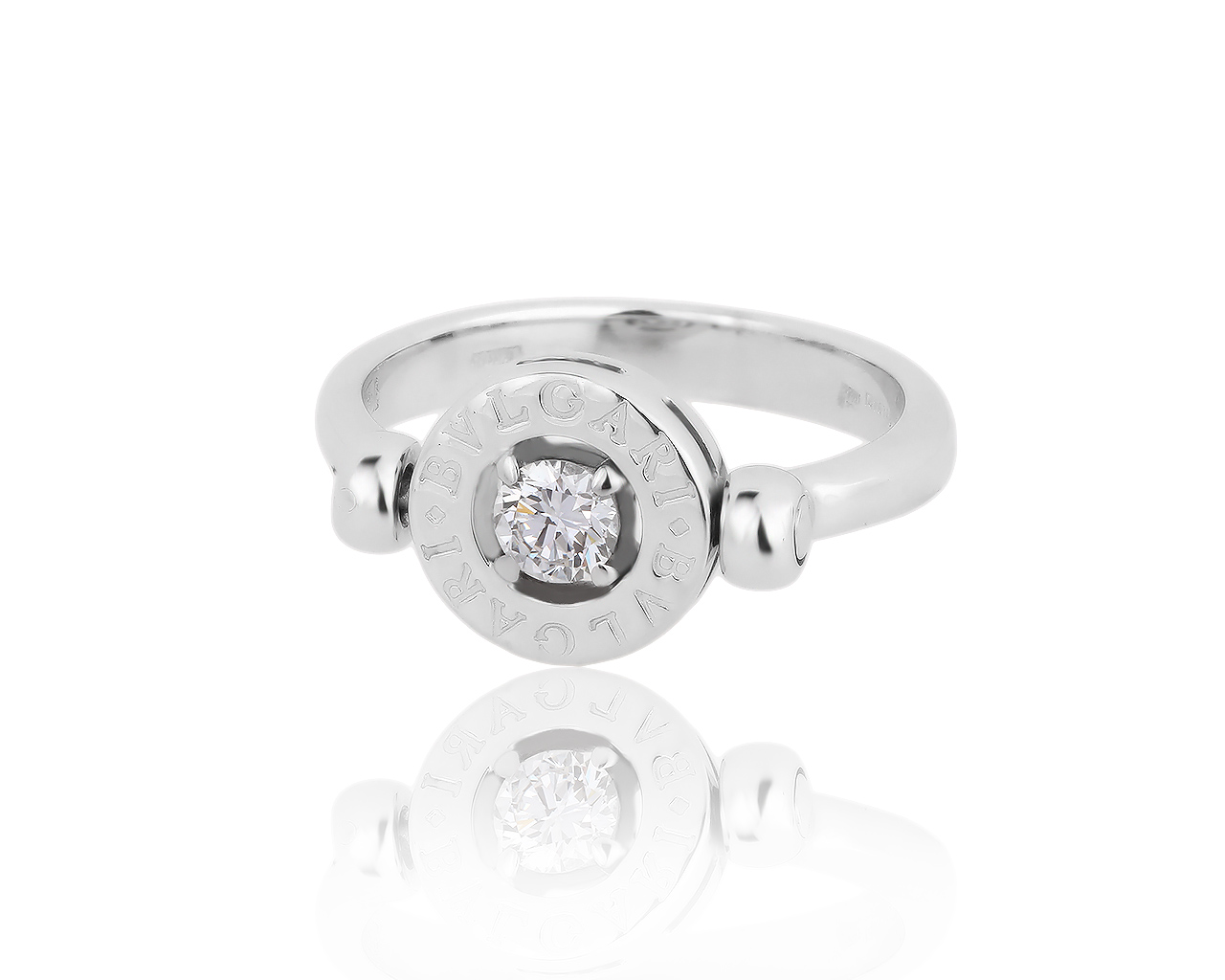 Оригинальное золотое кольцо с бриллиантом 0.22ct Bvlgari 220719/10