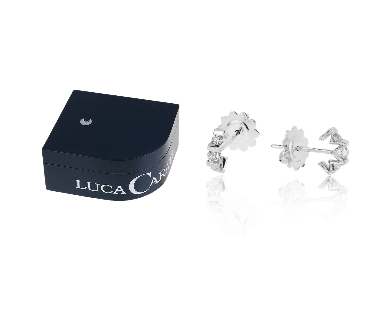 Оригинальные золотые серьги с бриллиантами 0.47ct Luca Carati