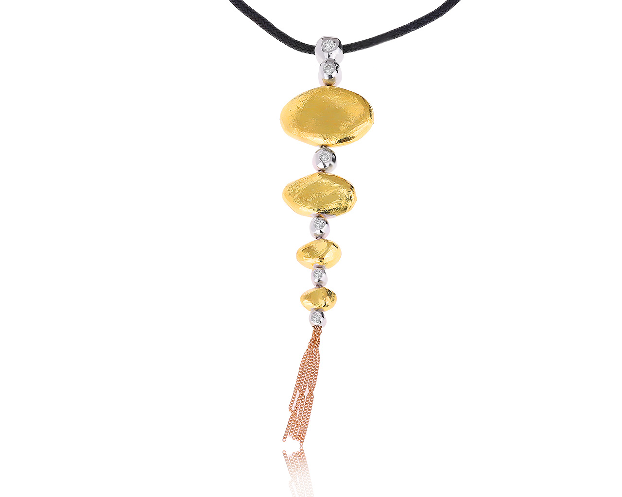 Прелестный золотой кулон с бриллиантами 0.35ct 020920/19