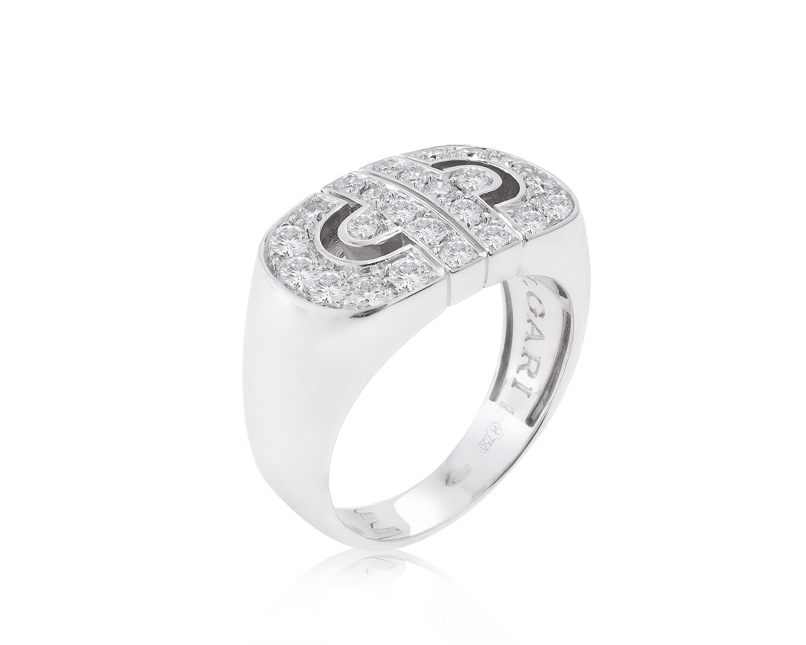 Оригинальное золотое кольцо Bvlgari Parentesi 250123/5