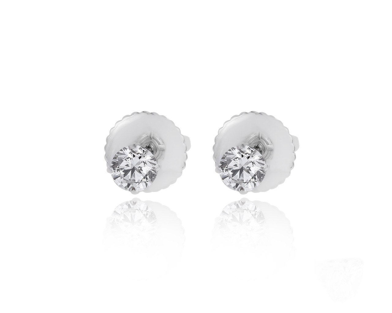 Роскошные золотые серьги с бриллиантами 0.47ct 080720/15