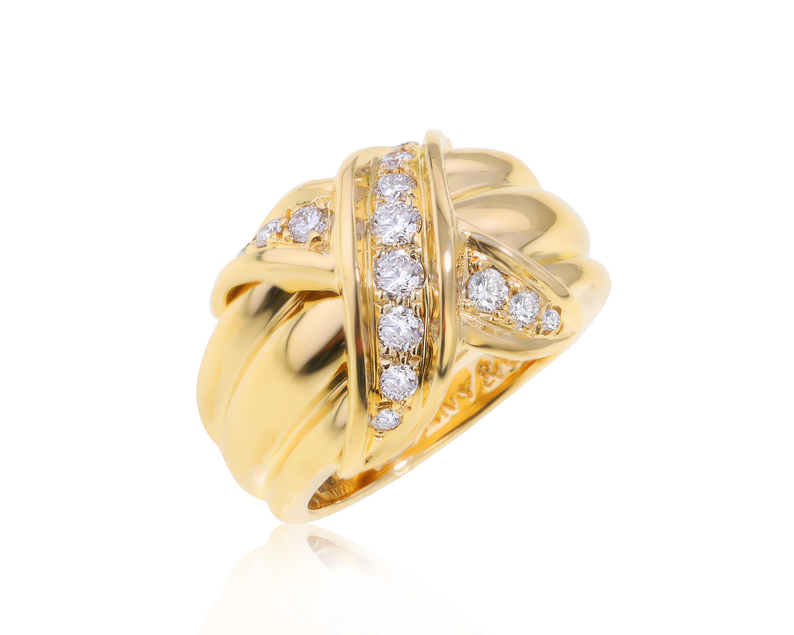 Оригинальное золотое кольцо Tiffany&Co X Vintage 1990