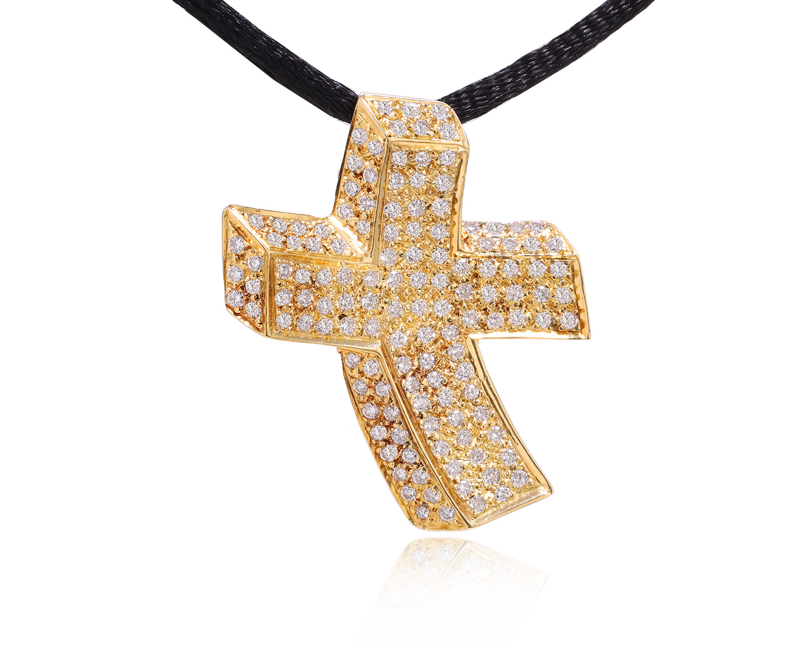 Золотой кулон с бриллиантами 0.77ct 191224/9