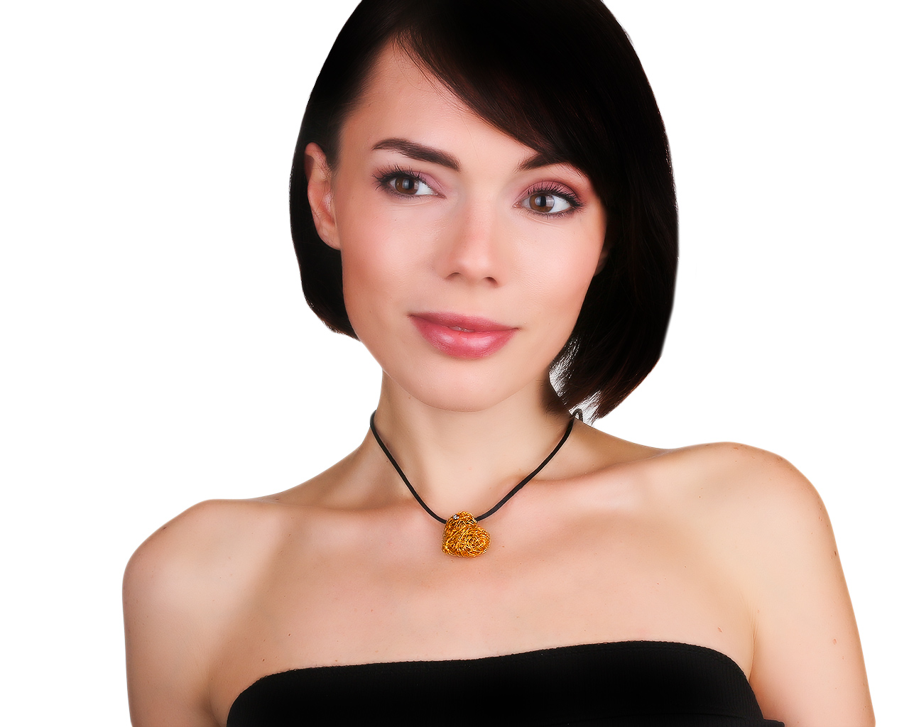 Роскошный золотой кулон с бриллиантом 0.03ct Orlando Orlandini